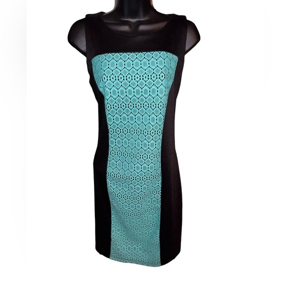 Ellen Parker Dresses & Skirts - Teal & Black Small Dress